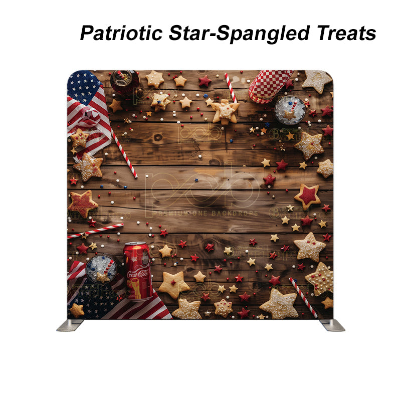 Pillow Cover Backdrop (Patriotic Star-Spangled Treats)