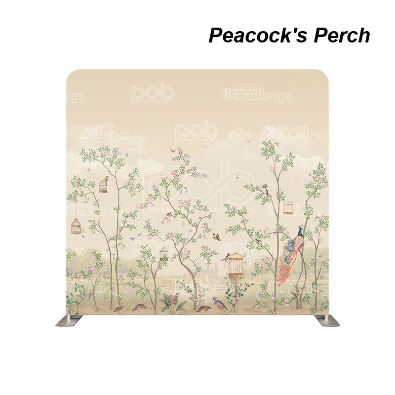 premium one pillowcover backdrops-Peacock s Perch