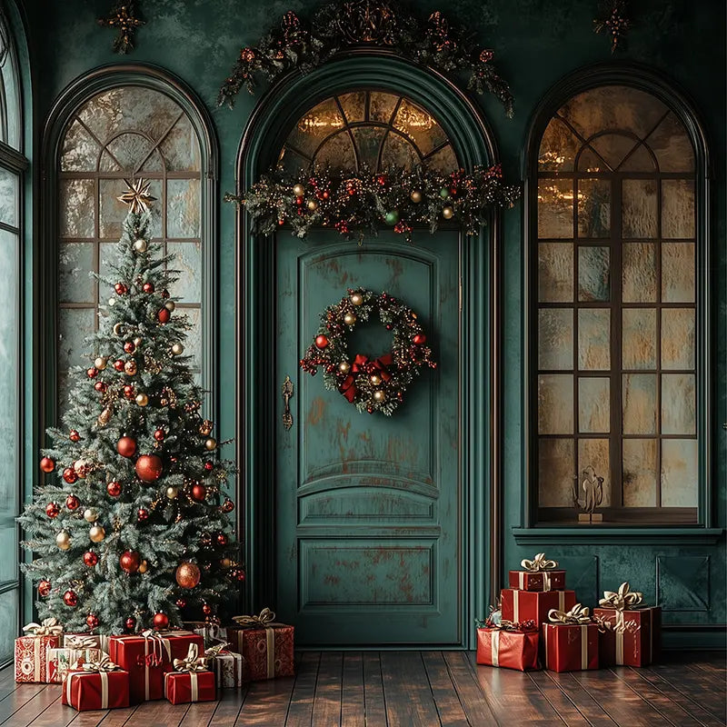 Pillow_Cover_Backdrops_Christmas_Green_Door-pob-backdrops