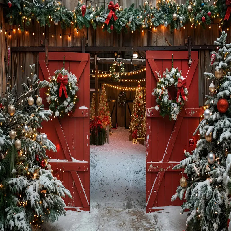 Pillow_Cover_Backdrops_Christmas_Rustic_Barn_Entrance_Backdrop-pob-backdrops