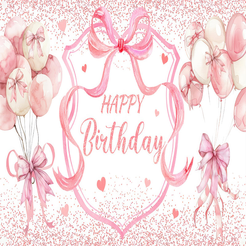 premium one pillowcover backdrops-Pink Birthday Bliss