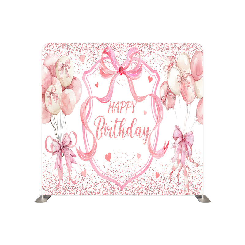 Pillow Cover Backdrop (Pink Birthday Bliss)