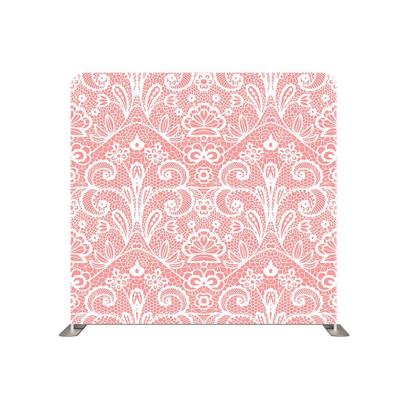 premium one pillow cover backdrops-Pink Lace