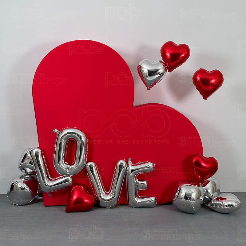 PremiumOneBackdrops-3D Heart Backdrop