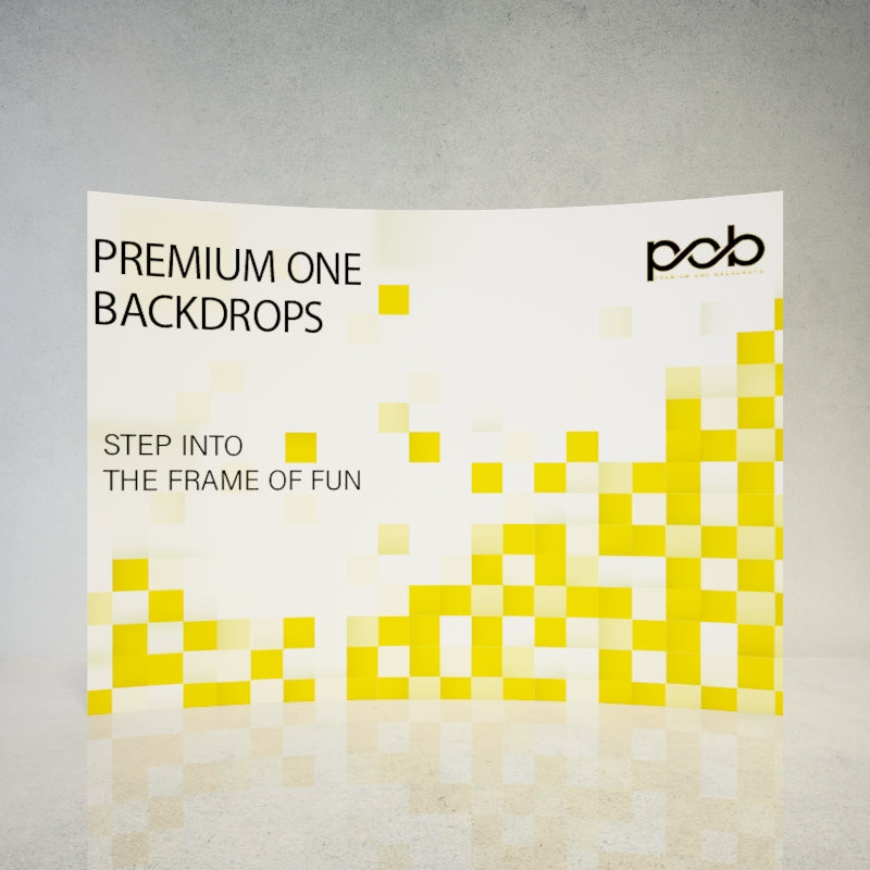 Curved Fabric Pop Up Display With Side