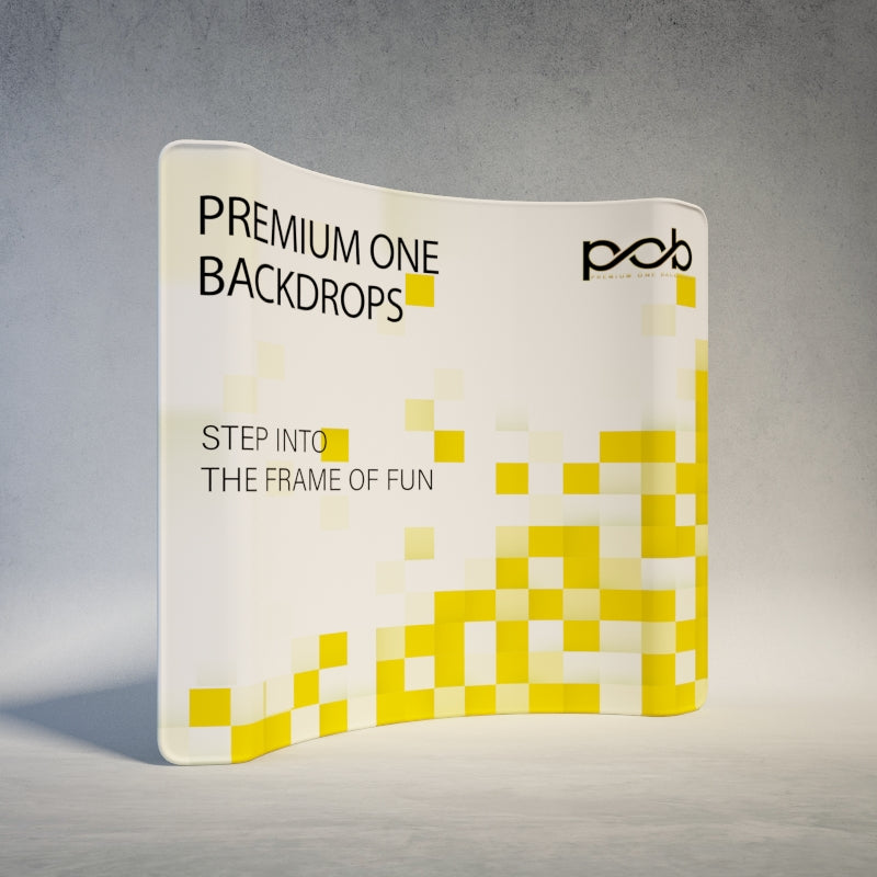 Trade Show Display-Curved Tension Fabric Backdrop