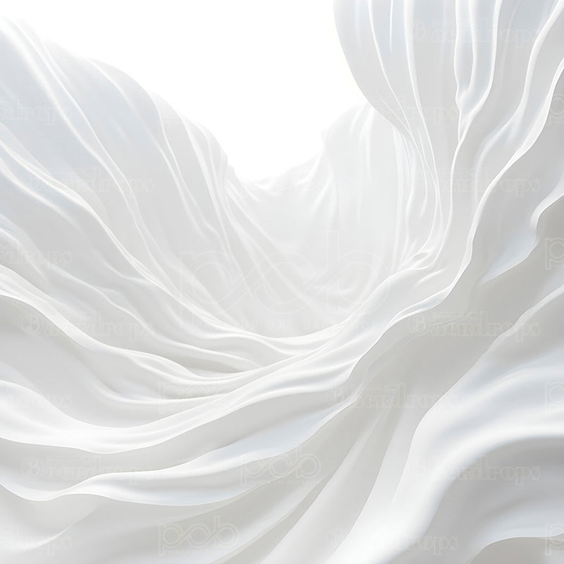 premium one pillowcover backdrops-Pure White Undulations