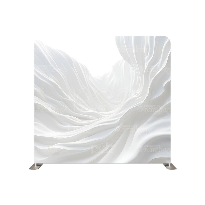 Pillow Cover Backdrop (Pure White Undulations)