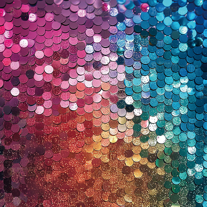 Pillow Cover Backdrop (Rainbow Sequin Cascade)