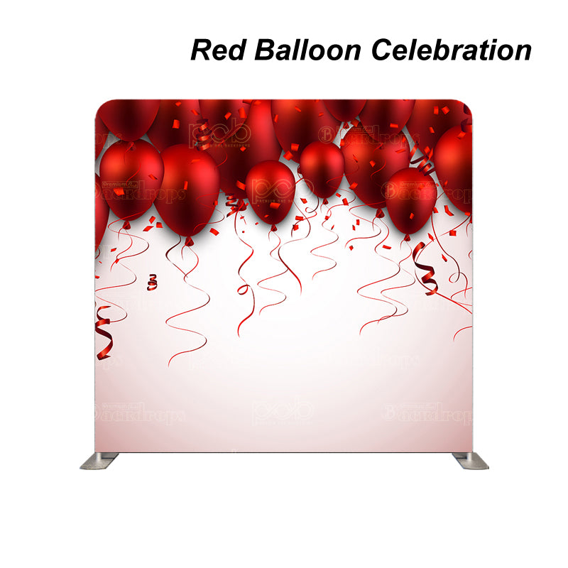 Pillow Cover Backdrop (Red Balloon Celebration)