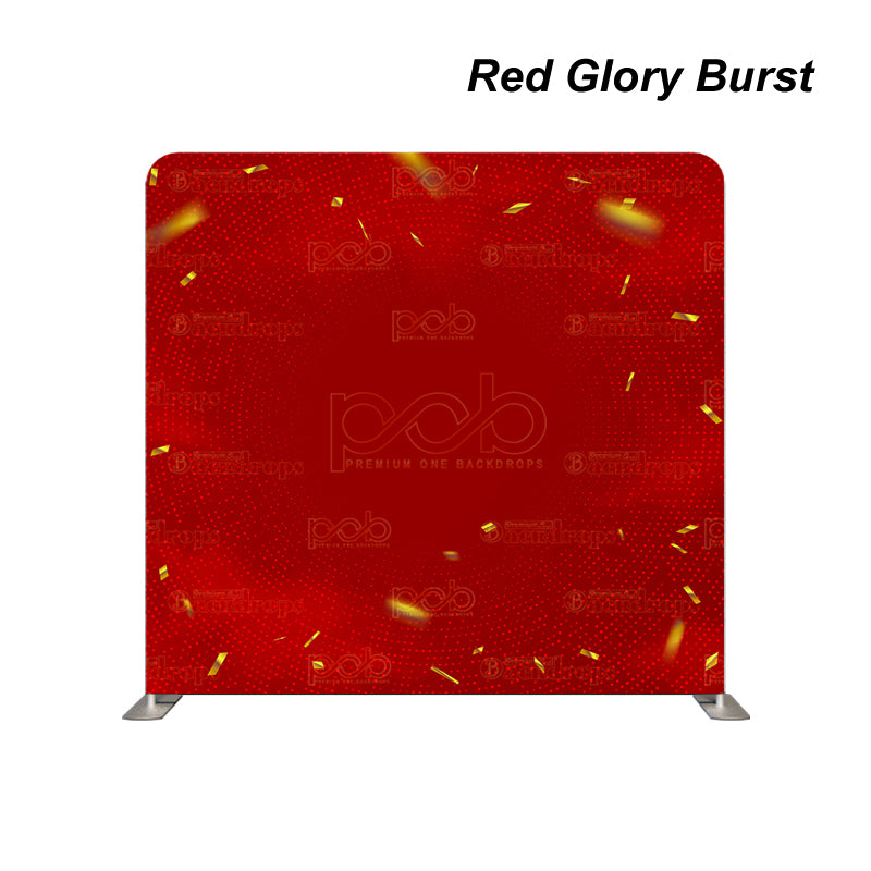 Pillow Cover Backdrop (Red Glory Burst)