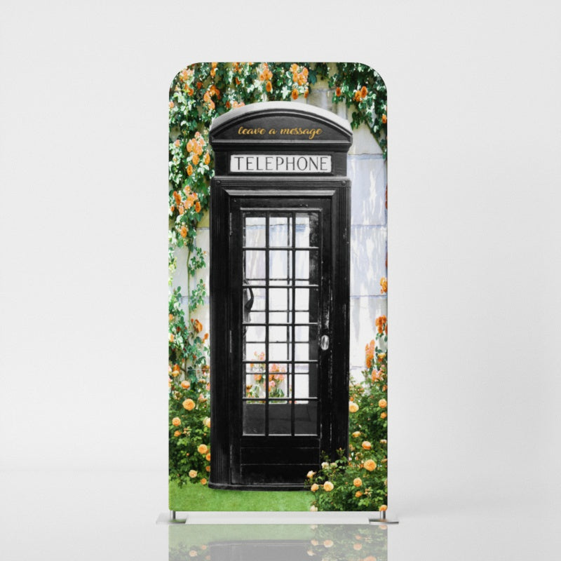 Romantic Spring Black Telephone Booth