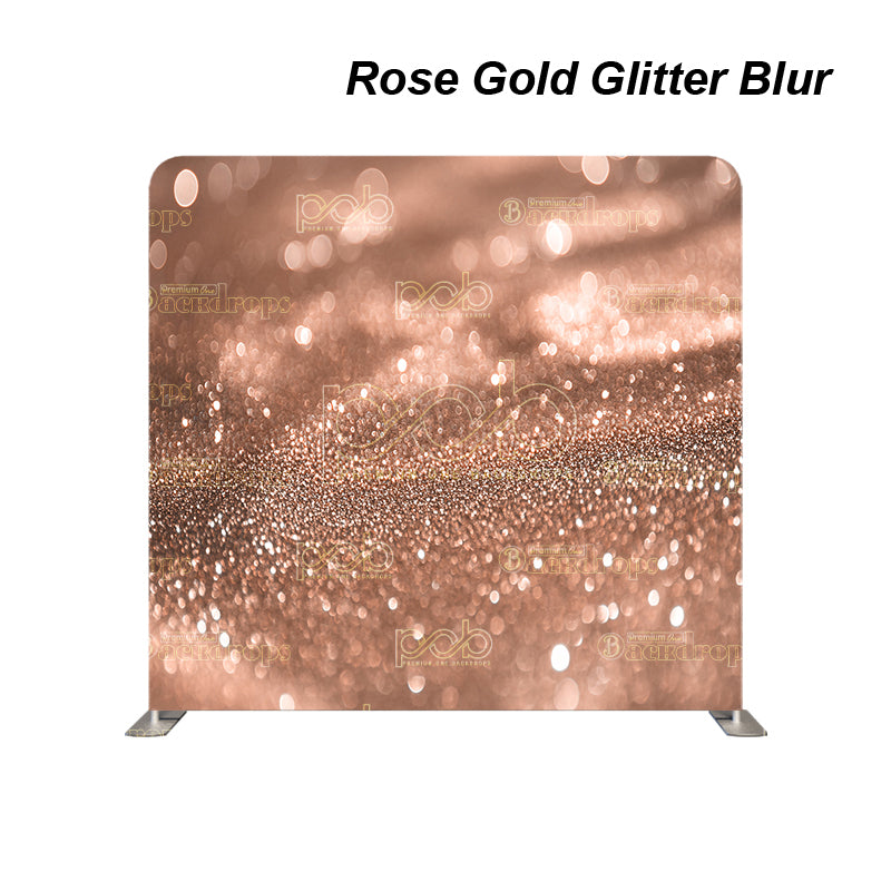 premium one pillowcover backdrops-Rose Gold Glitter Blur