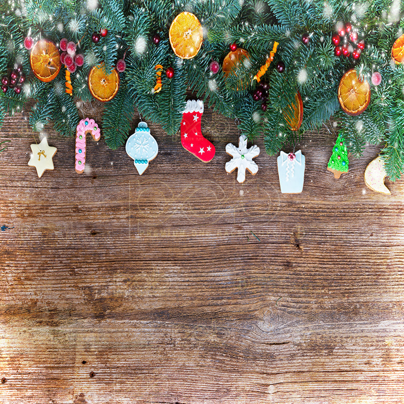 Pillow Cover Backdrop (Rustic Winter Festive)