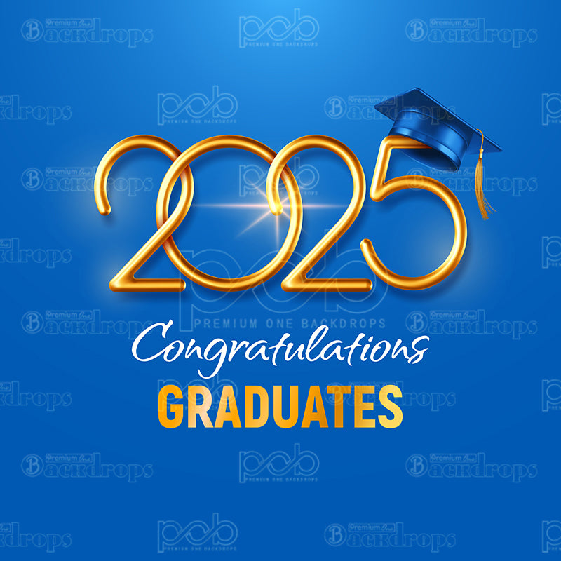 premium one pillowcover backdrops-Shiny 2025 Graduation