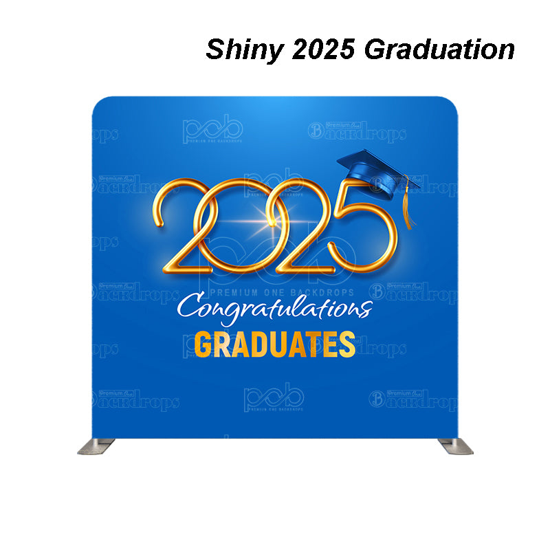 premium one pillowcover backdrops-Shiny 2025 Graduation