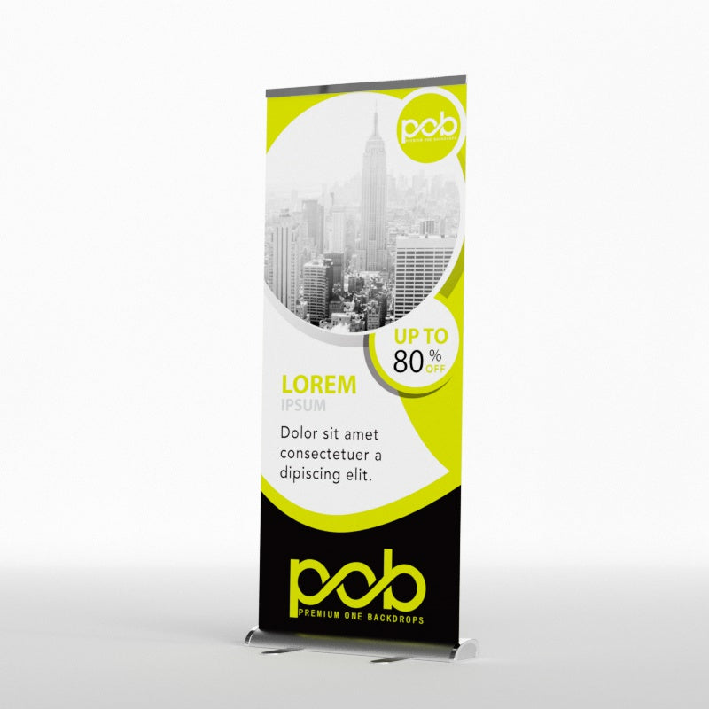 Single Sided Teardrop Roll Up Banner