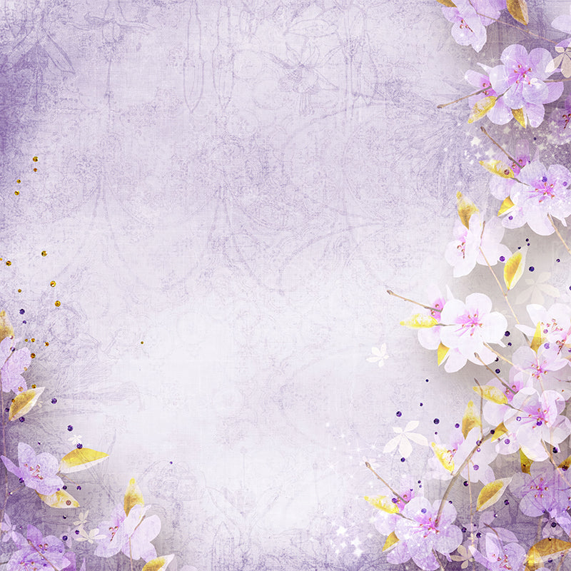 premium one pillowcover backdrops-Sparkling Cherry Blossom Dream