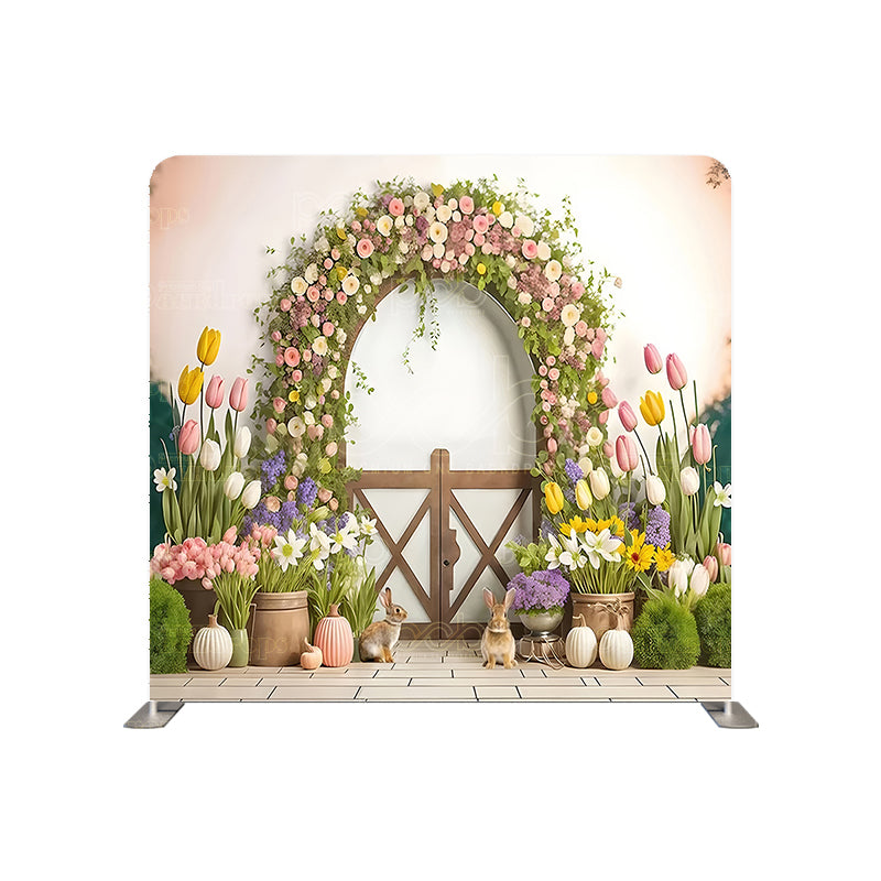 Pillow Cover Backdrop (Spring Floral Arch)