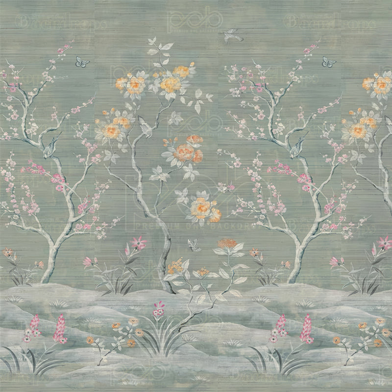 premium one pillowcover backdrops-Spring Fresh Wildflower