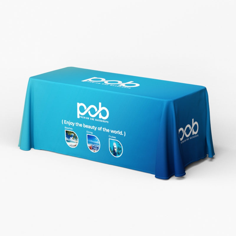 4ft 6ft 8ft Standard Table Covers with Open Back