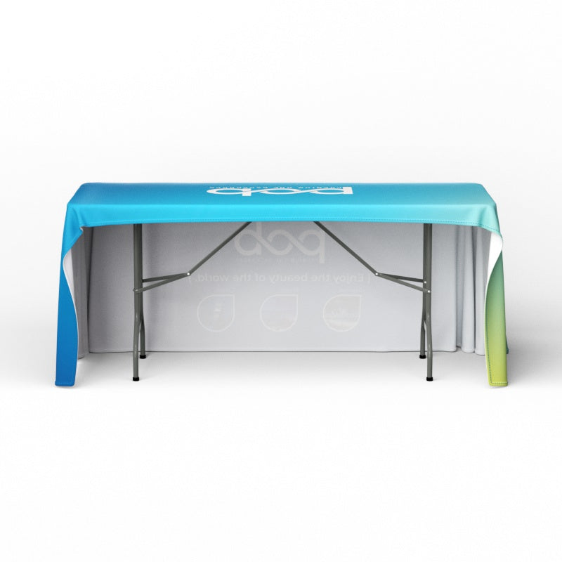 4ft 6ft 8ft Standard Table Covers with Open Back