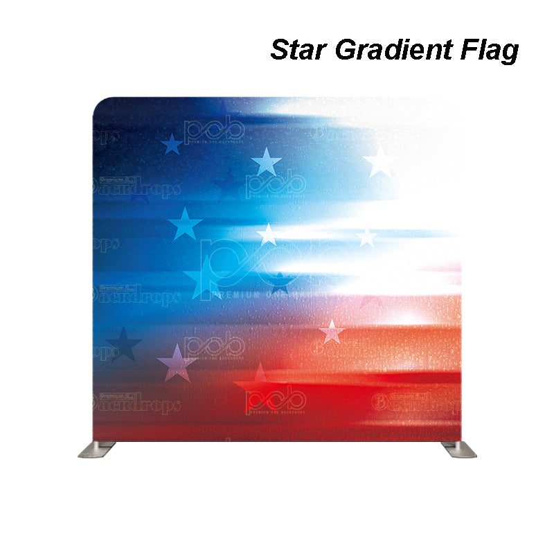 premium one pillowcover backdrops-Star Gradient Flag
