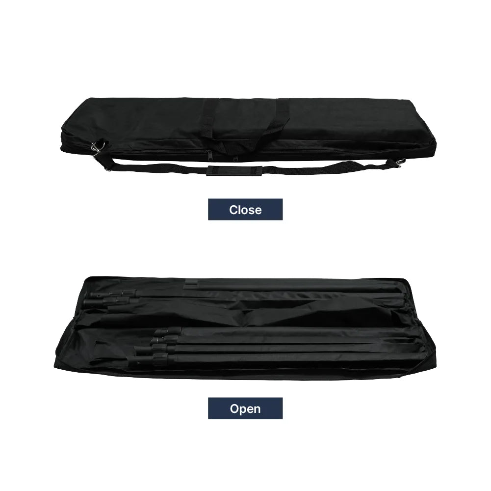 Portable carrying bag for 10ft step and repeat banner stand hardware