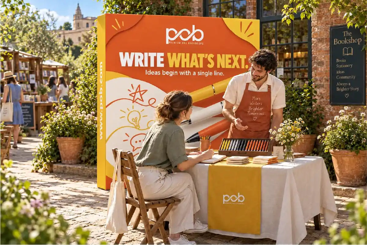 Portable fabric pop up display used for outdoor events and brand promotions