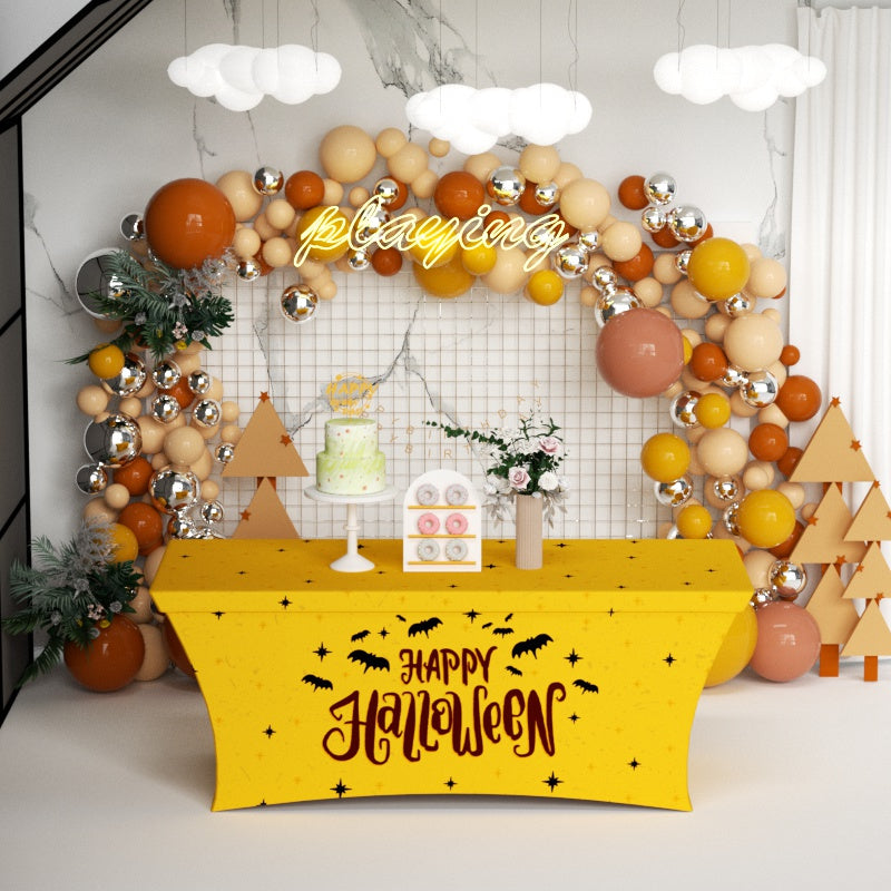 4ft 6ft 8ft Stretch Table Covers-Halloween