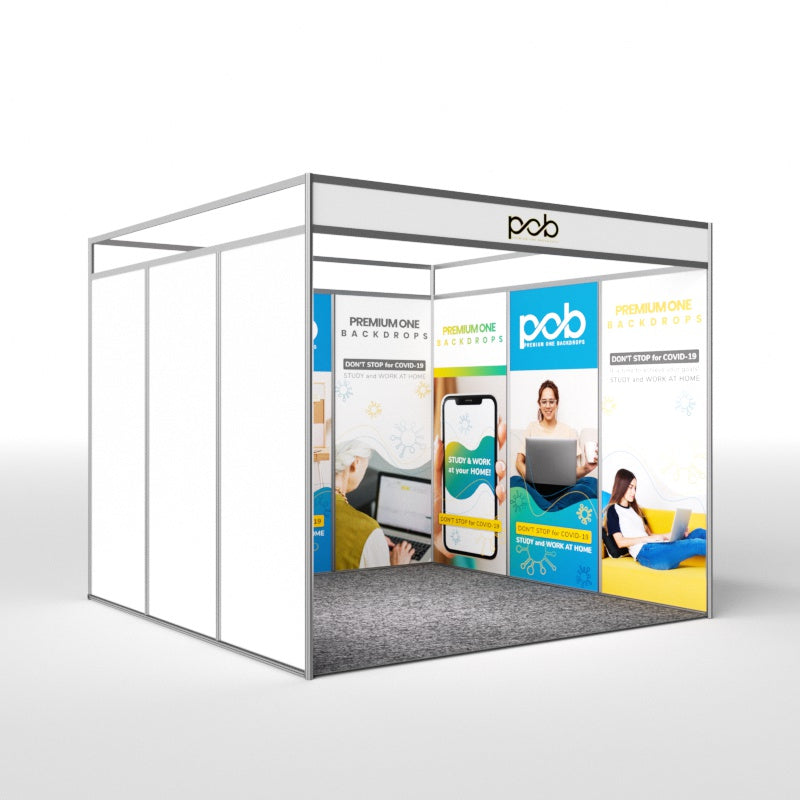 Shell Scheme Exhibition Graphics for 10ft Wide x 10ft Depth Booth