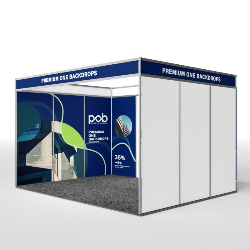 Shell Scheme Exhibition Graphics for 13.2ft Wide x 10ft Depth Booth