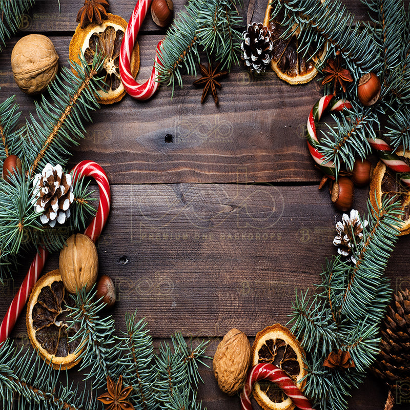Pillow Cover Backdrop (Vintage Christmas Garland)