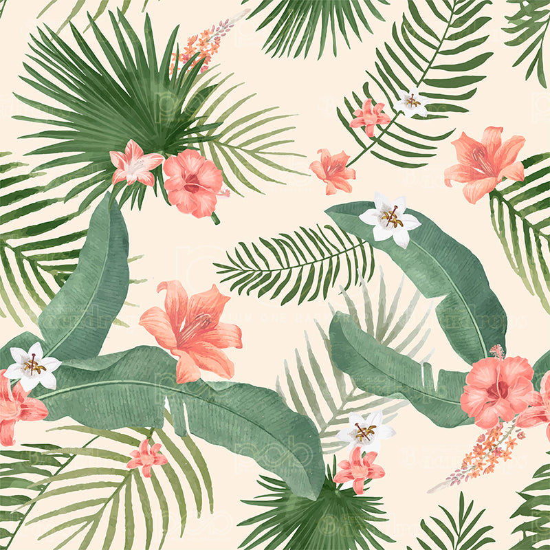 premium one pillowcover backdrops-Vintage Hawaiian
