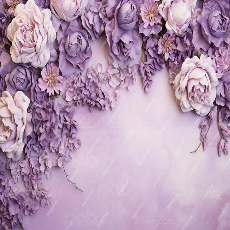 premium one pillowcover backdrops-Violet Veil of Dreams