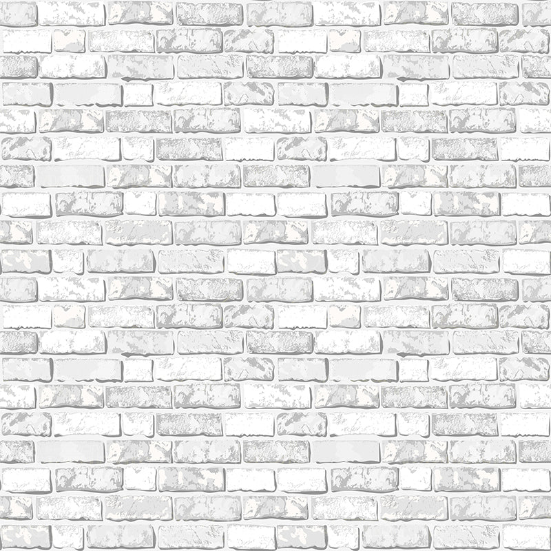 premium one pillowcover backdrops-White Bricks