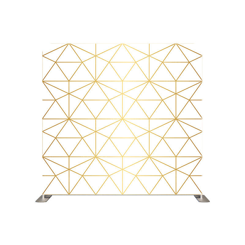 premium one pillow cover backdrops-White gold art deco