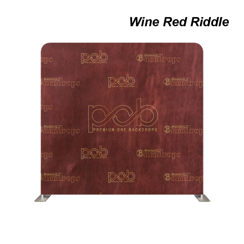 premium one pillowcover backdrops-Wine Red Riddle