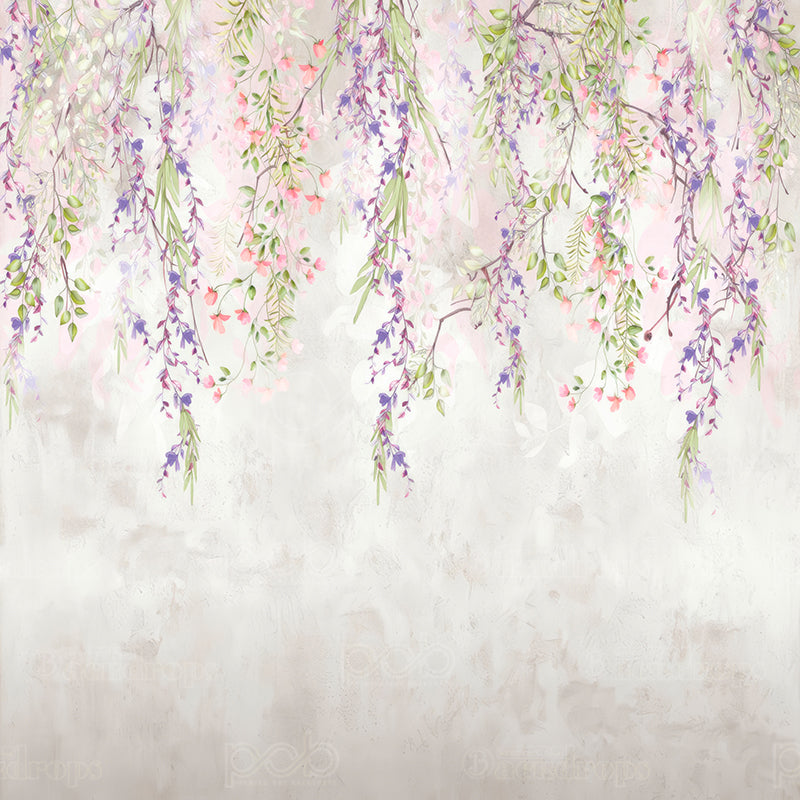 premium one pillowcover backdrops-Wisteria Whisper Falls