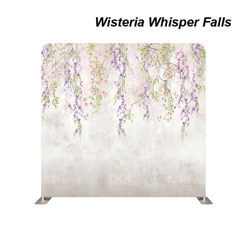 premium one pillowcover backdrops-Wisteria Whisper Falls