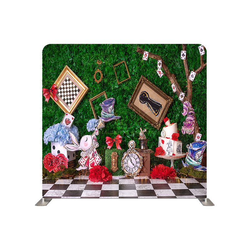 premium one pillowcover backdrops-Wonderland Themed