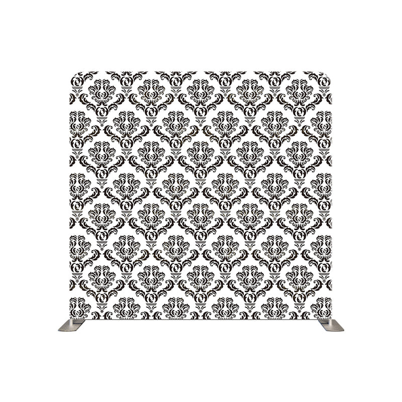 premium one pillowcover backdrops-damask floral pattern