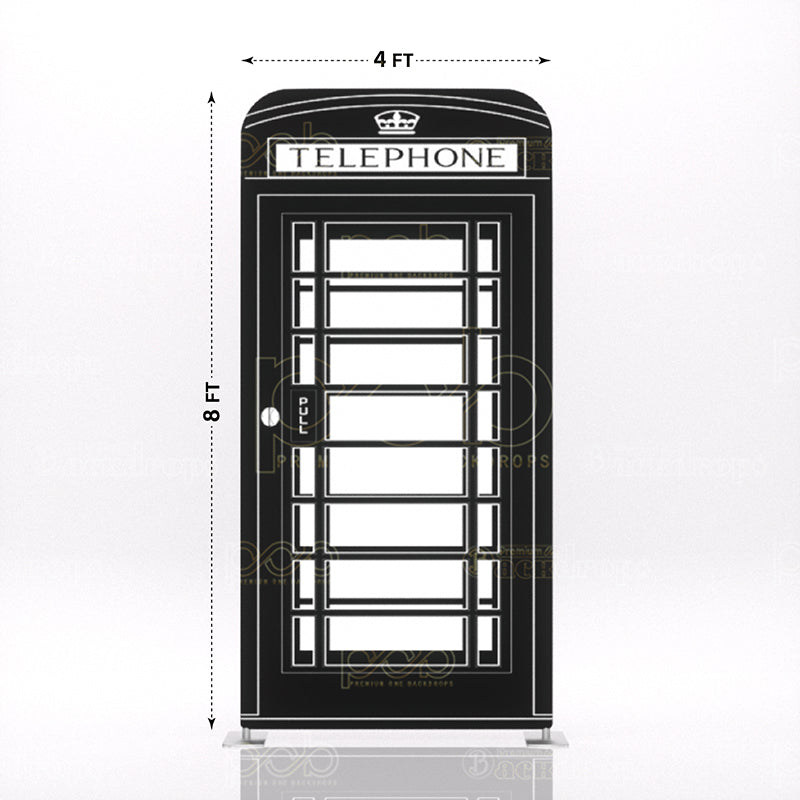 Black And White Telephone Booth