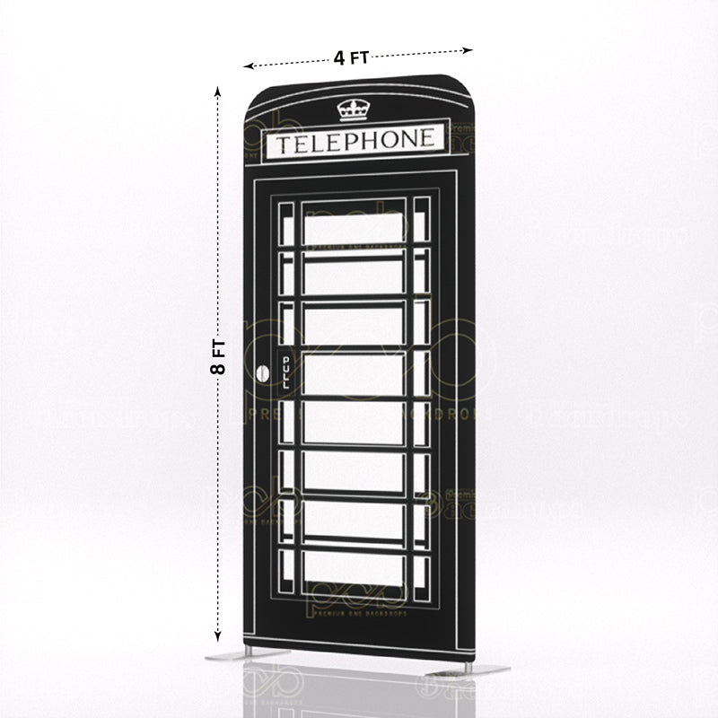 Black And White Telephone Booth