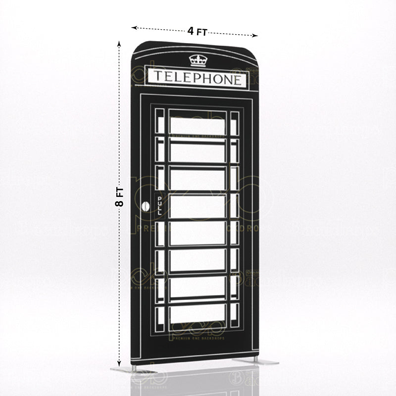 Black And White Telephone Booth