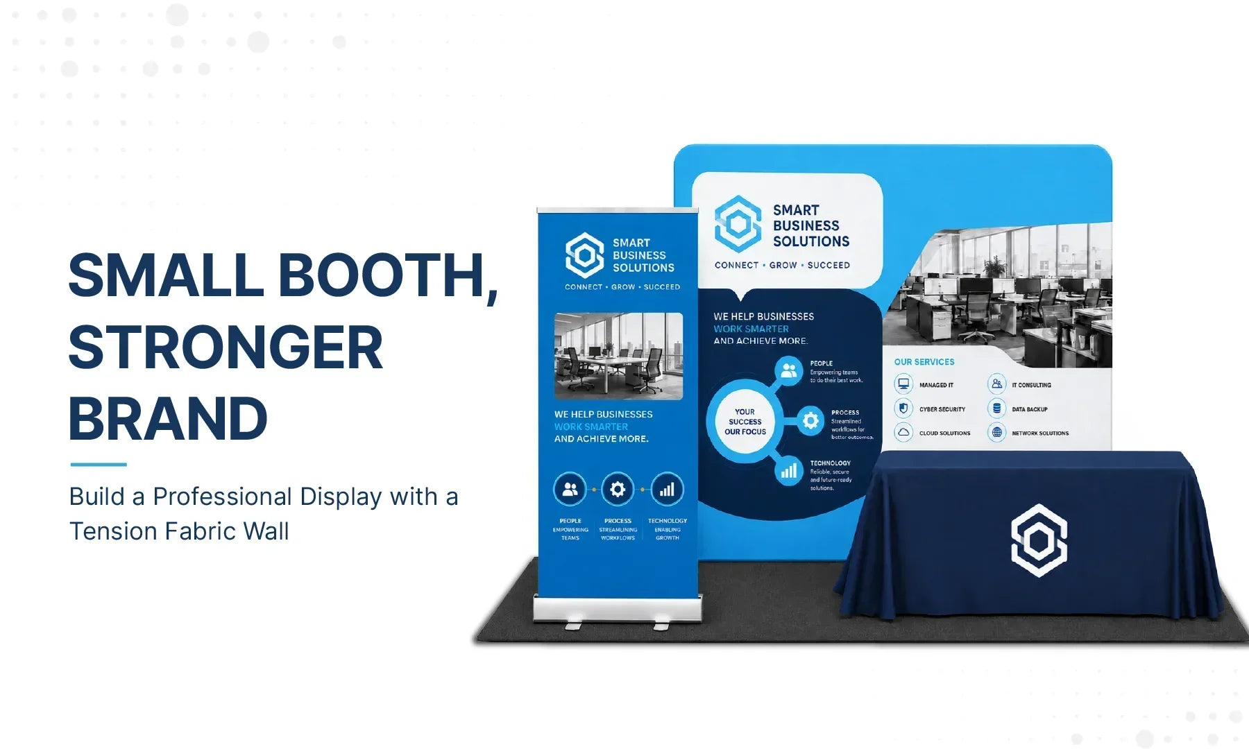 How to Elevate a Small Business Booth on a Budget with Tension Fabric Walls