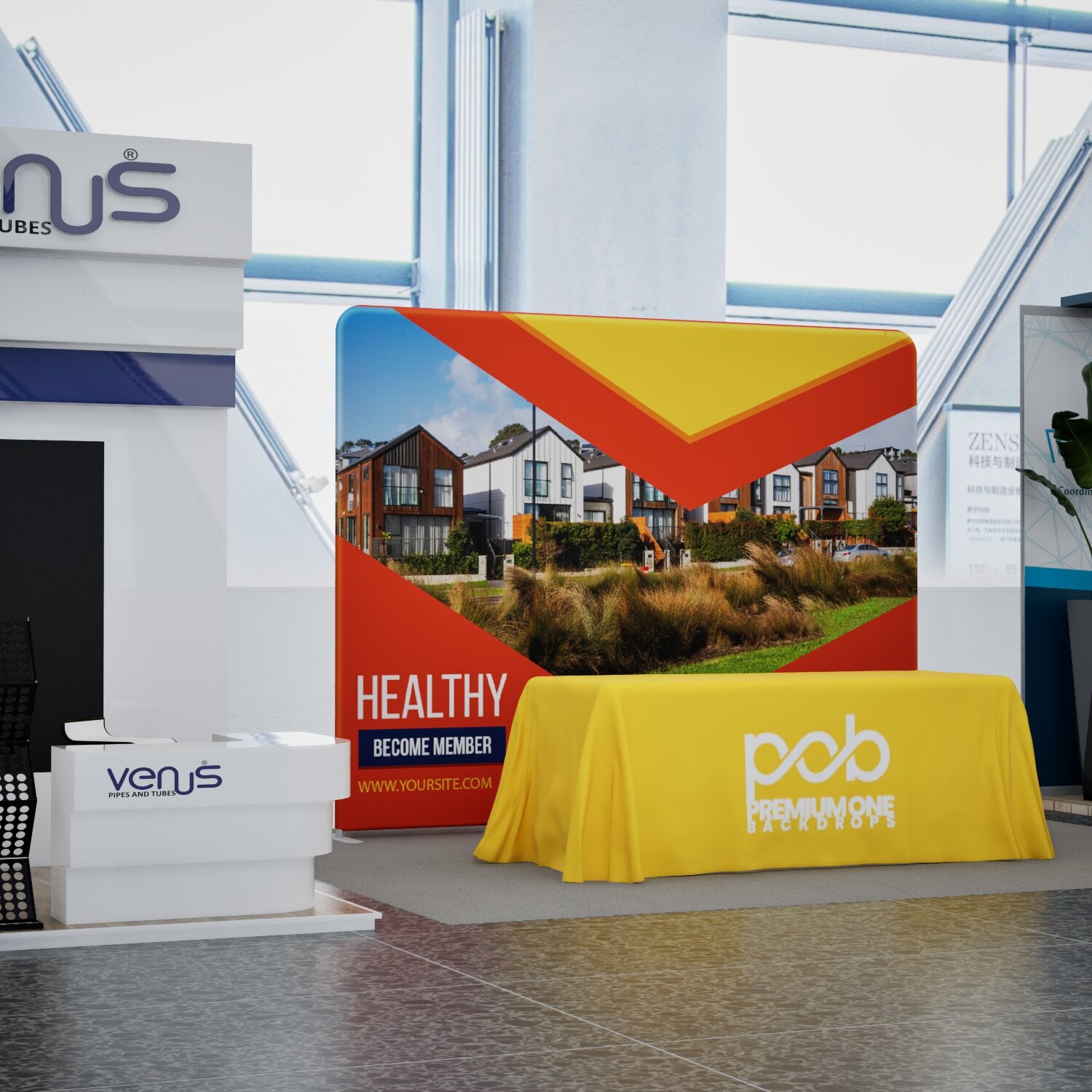 premium one backdrops-10ft booth 41-11