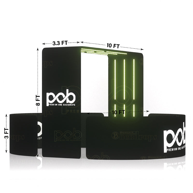 premium one 360 enclosure-360 Overhead Backdrop Half Circle Surround Booth