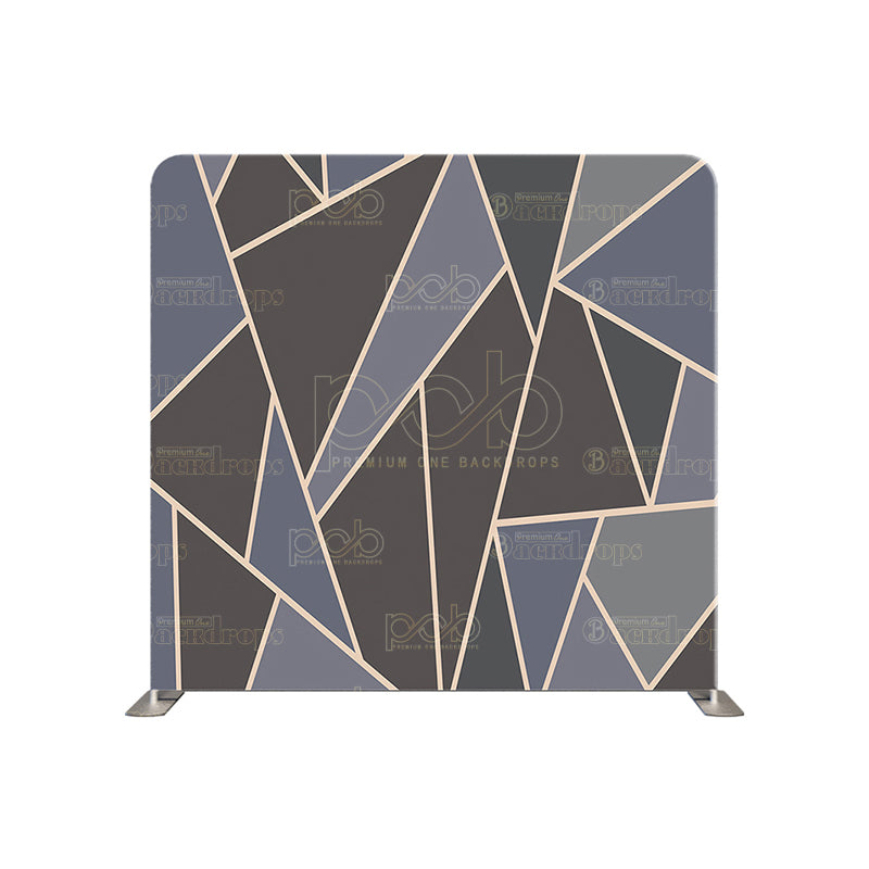 premium one pillowcover backdrops-3D grey geometric