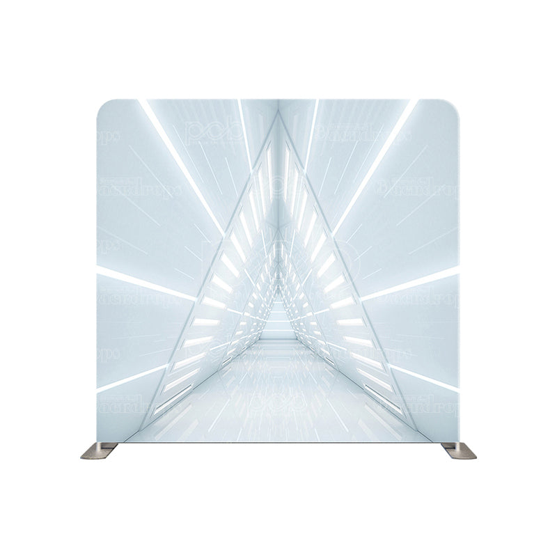 premium one pillowcover backdrops-3d white tunnel